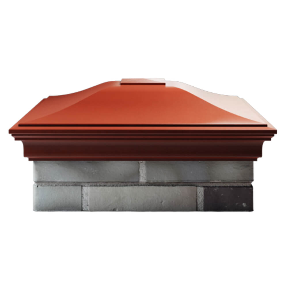 Колпак Zking Монблан Красный на столб 2х2 кирпича (515х515мм) в Чите фото
