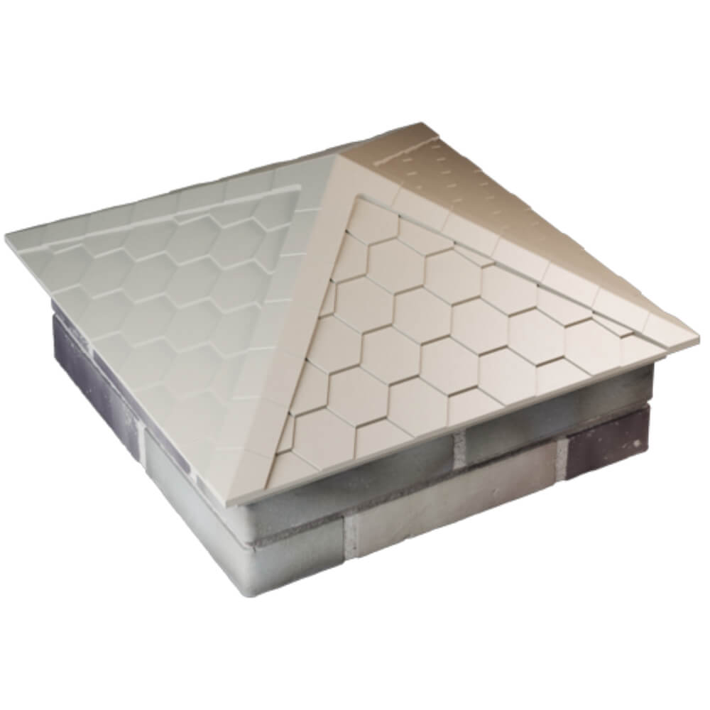 Колпак Zking Эверест Бежевый на столб 2х2 кирпича (535х535мм) Чита фото