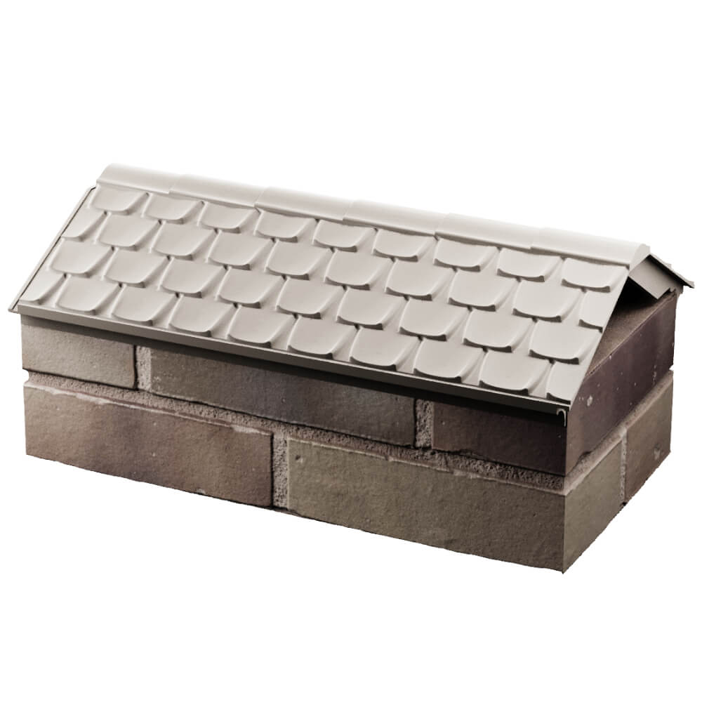 Парапет Zking Эльбрус Бежевый с посадкой на 1 кирпич (255мм) в Чите фото