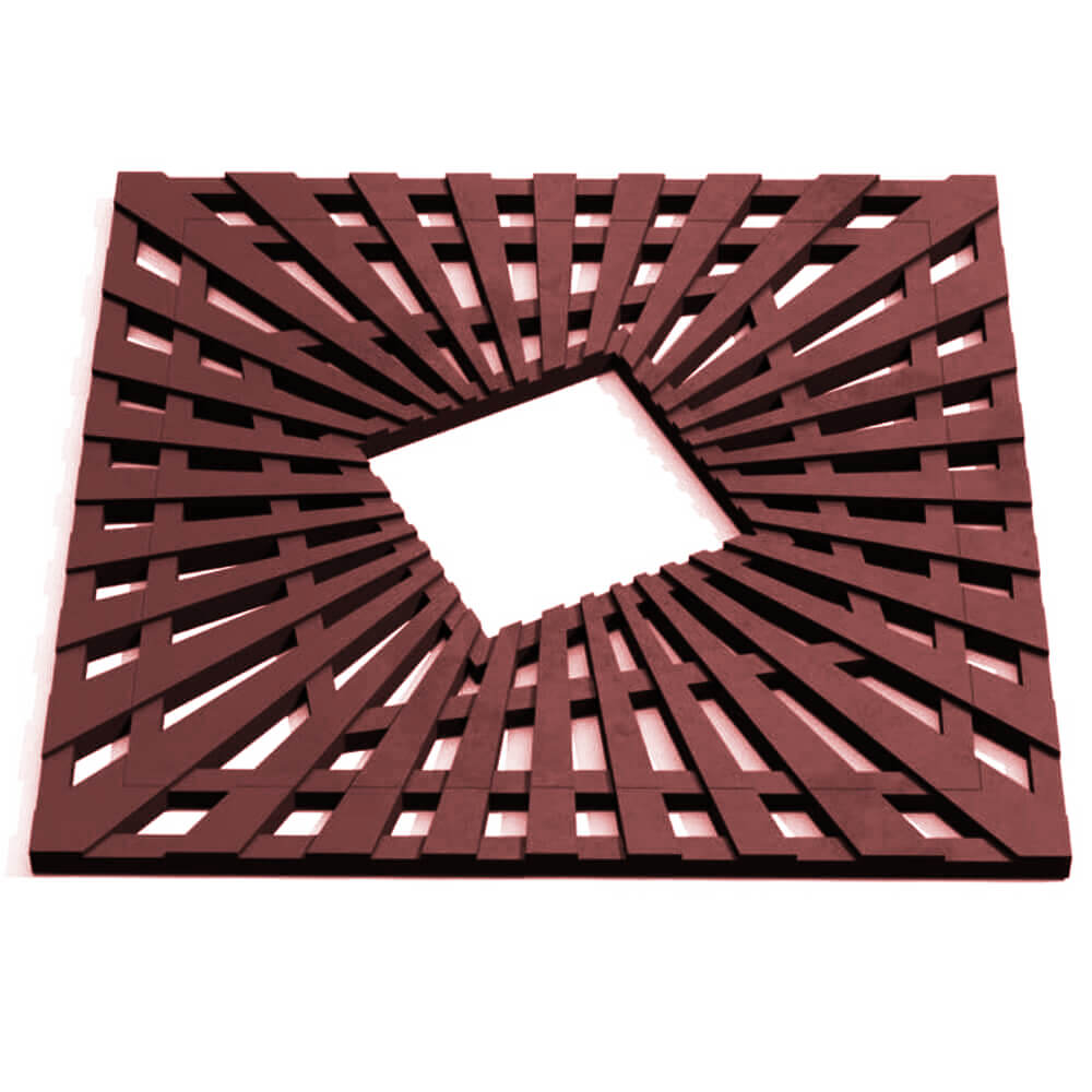 Приствольная решетка для дерева ZKING ATMOSPHERE 1.2х1.2м Коричневая Чита фото