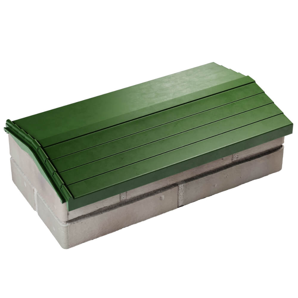 Парапет Zking Бона ХайТек Зеленый с посадкой на 1 кирпич (200/225/255мм) в Чите фото