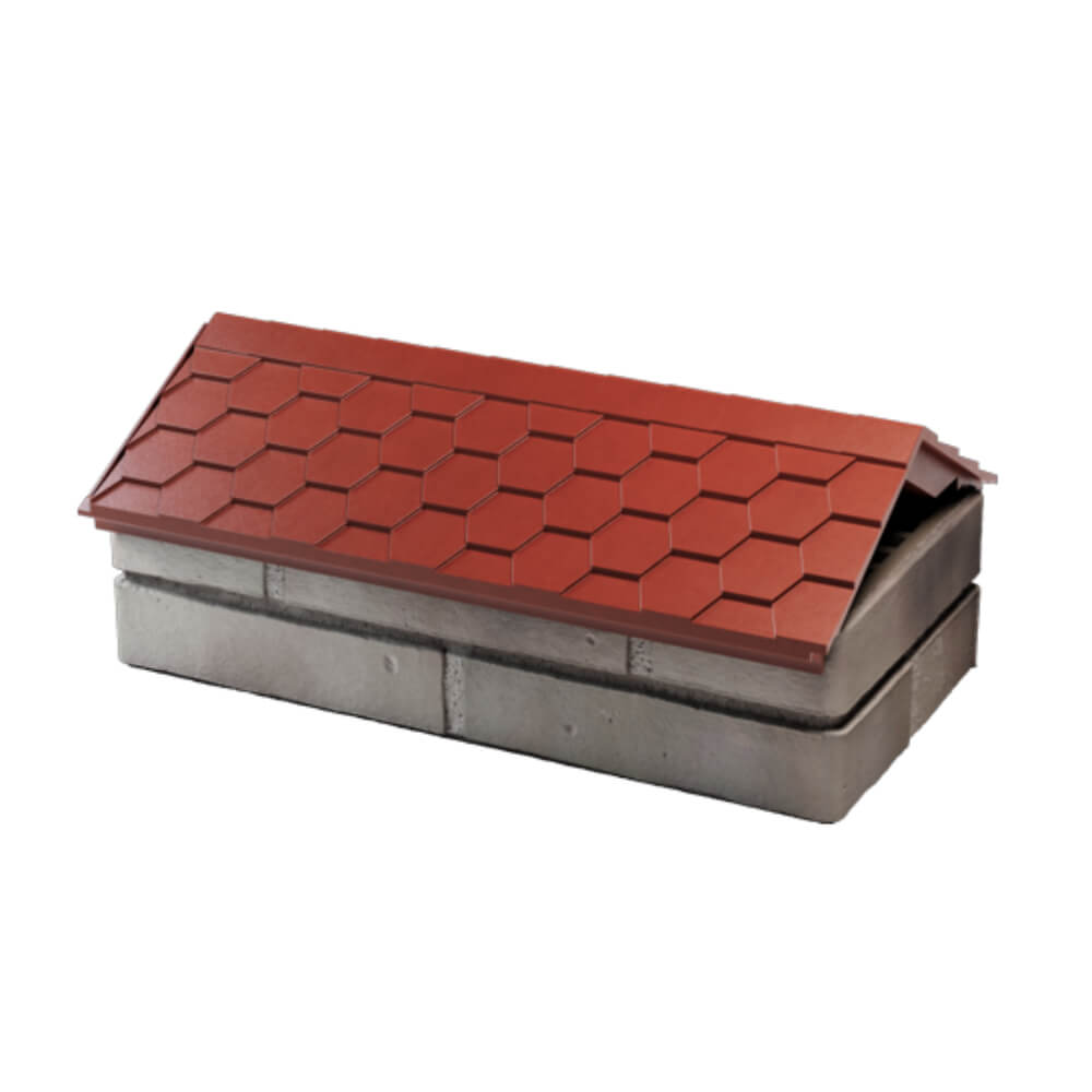 Парапет Zking Эверест Красный с посадкой на 1 кирпич (200/225/255мм) в Чите фото