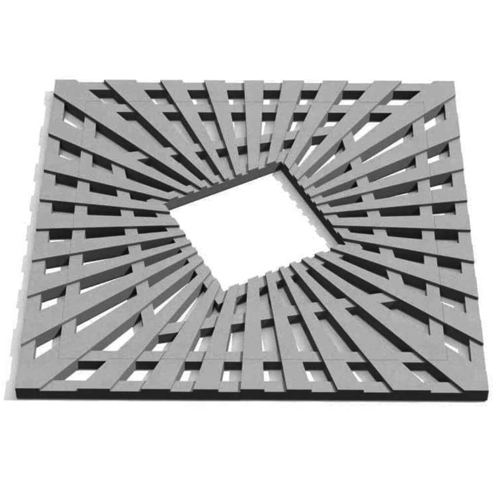 Приствольная решетка для дерева ZKING ATMOSPHERE 1.2х1.2м Серая Чита фото