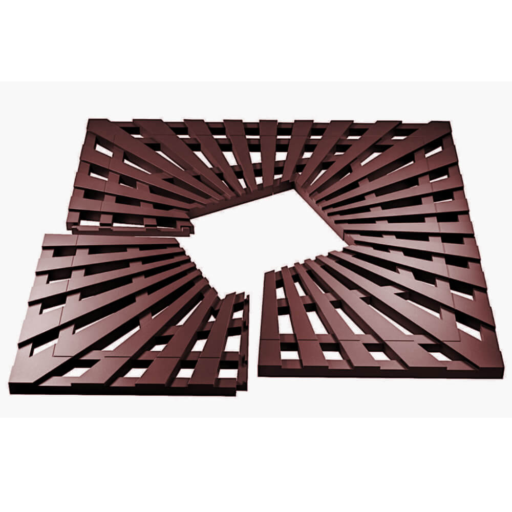 Приствольная решетка для дерева ZKING ATMOSPHERE 1.2х1.2м Коричневая в Чите фото