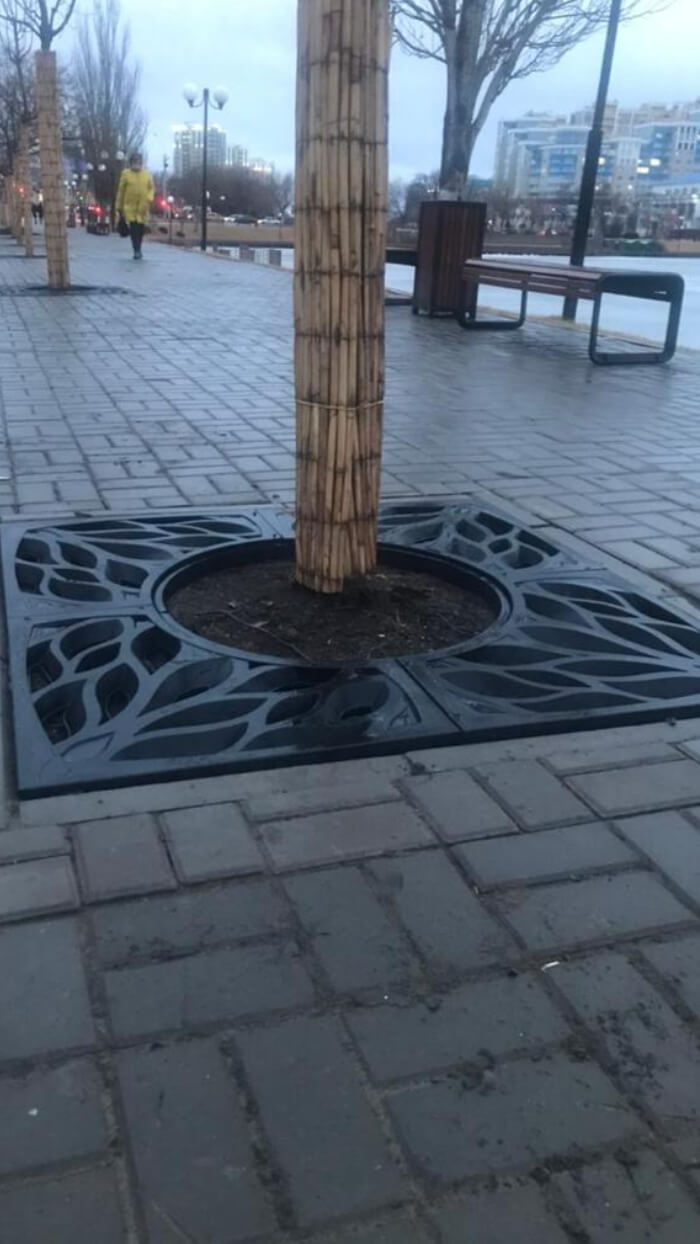 Приствольная решетка для дерева ZKING CRUST 1.2х1.2м Черная в Чите фото