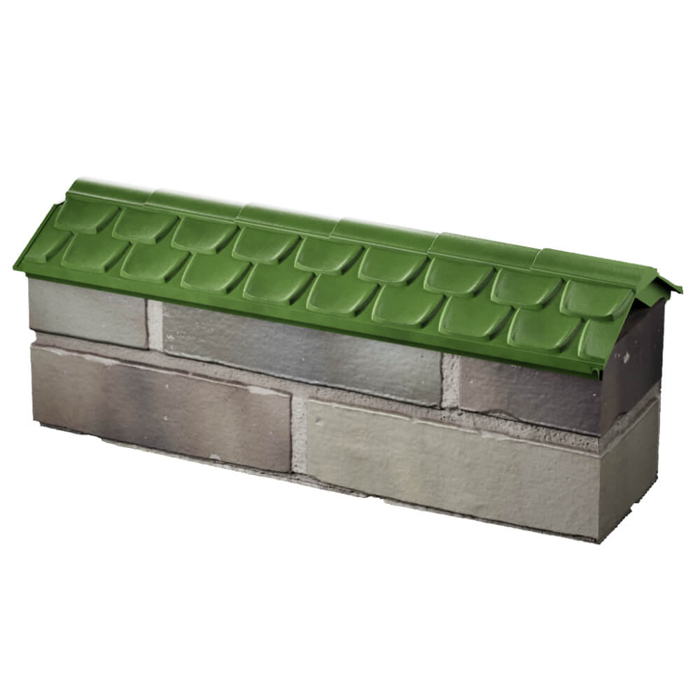 Парапет Zking Эльбрус Зеленый с посадкой на 0.5 кирпича (130мм) в Чите фото