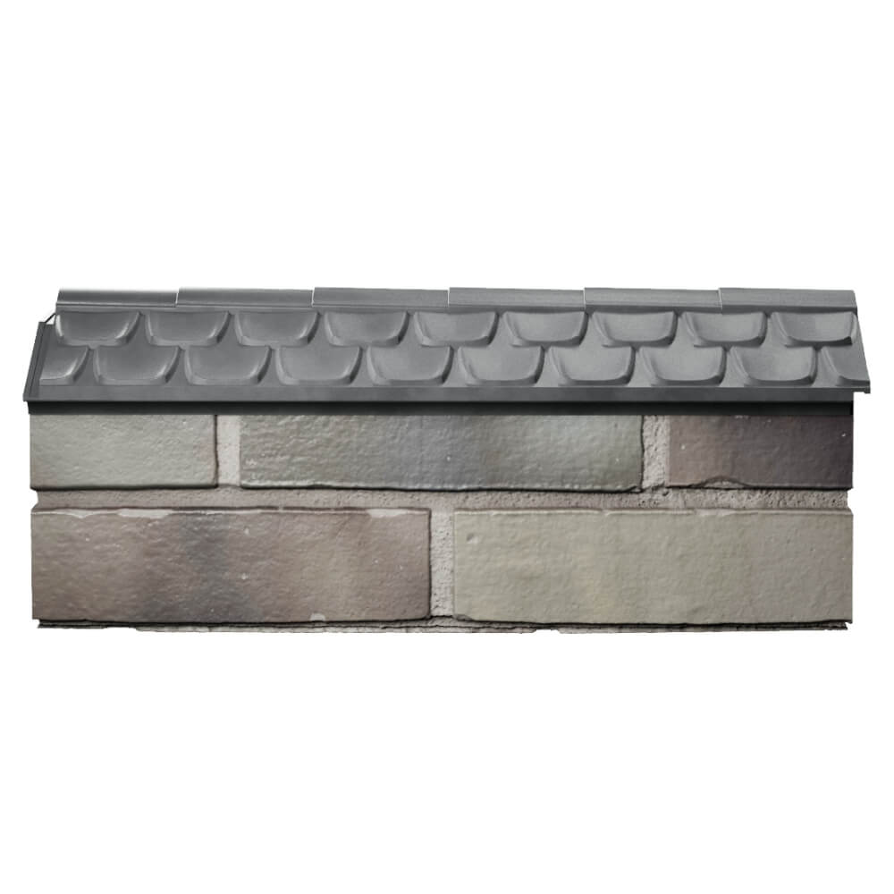 Парапет Zking Эльбрус Серый с посадкой на 0.5 кирпича (130мм) в Чите фото
