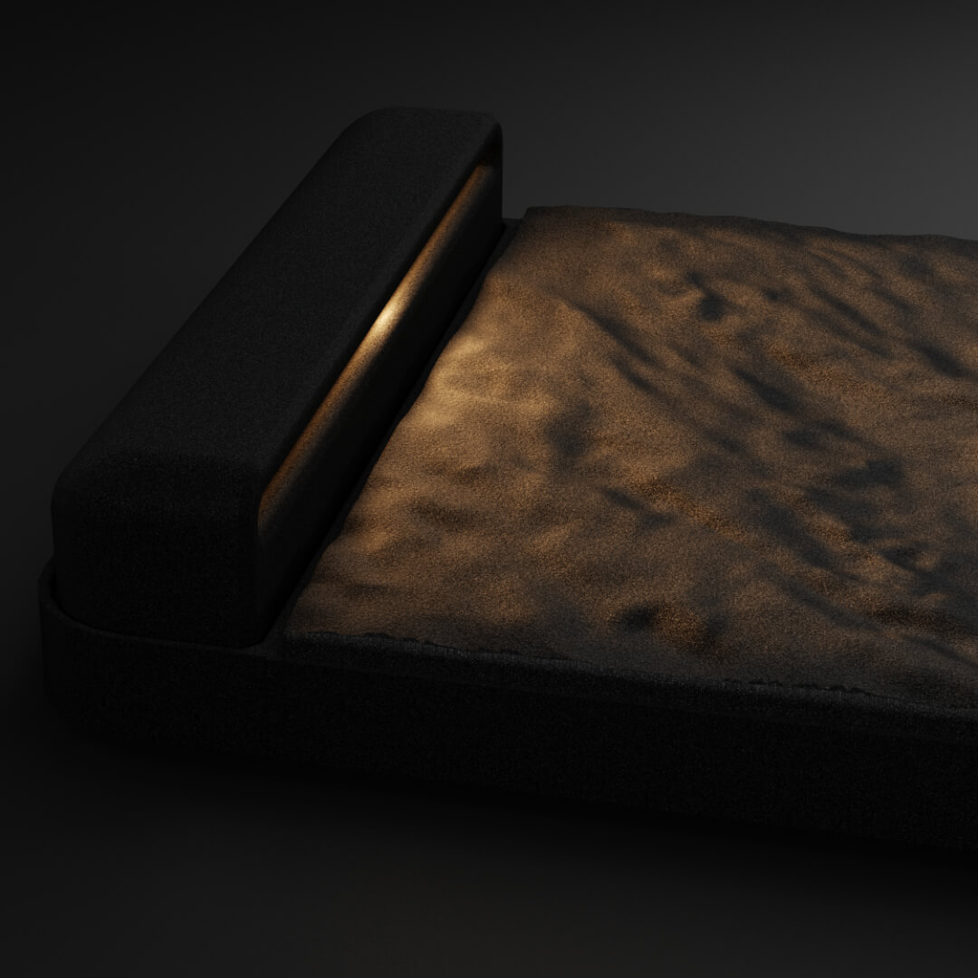 LED Светильник для шаговой плиты STONE Черный Сланец 330х75х98мм Чита фото