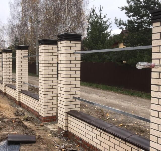 Колпак Zking Бона ХайТек Коричневый на столб 1.5х1.5 кирпича (385х385мм) в Чите фото