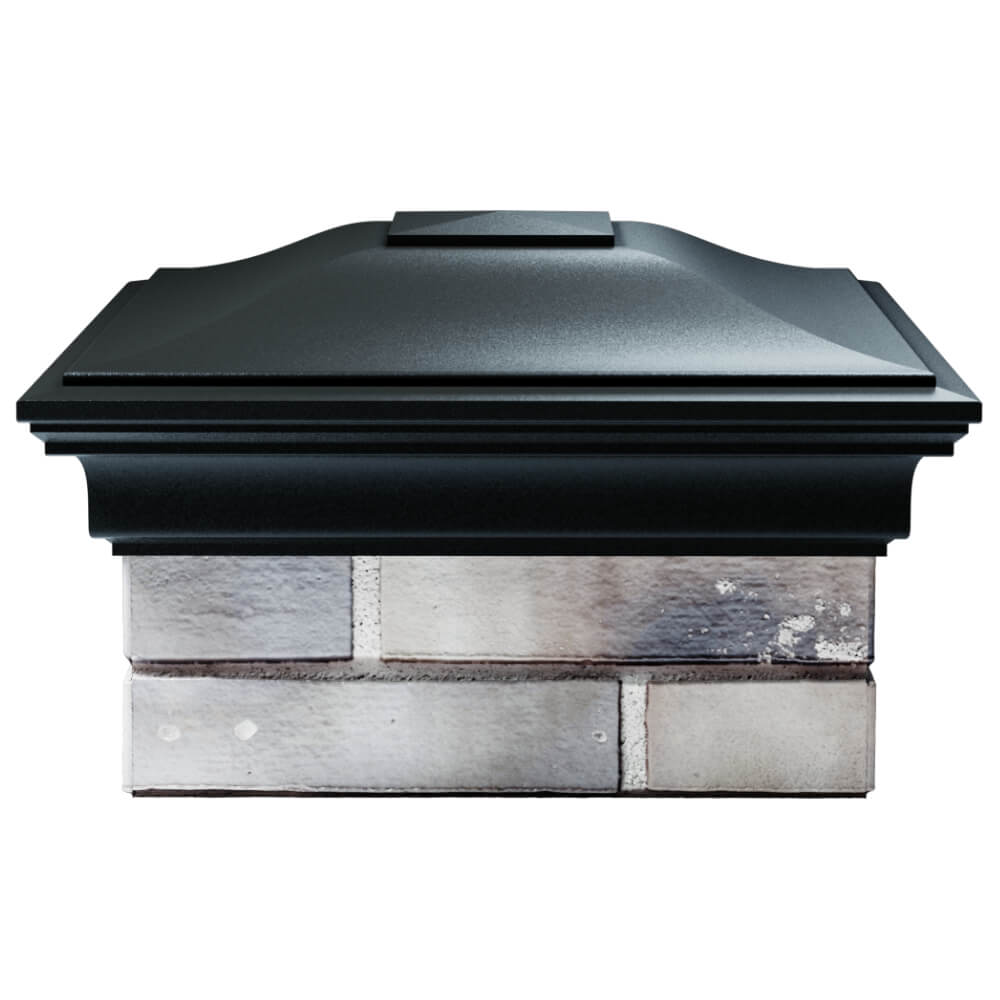 Колпак Zking Монблан Черный на столб 1.5х1.5 кирпича (385х385мм) Чита фото