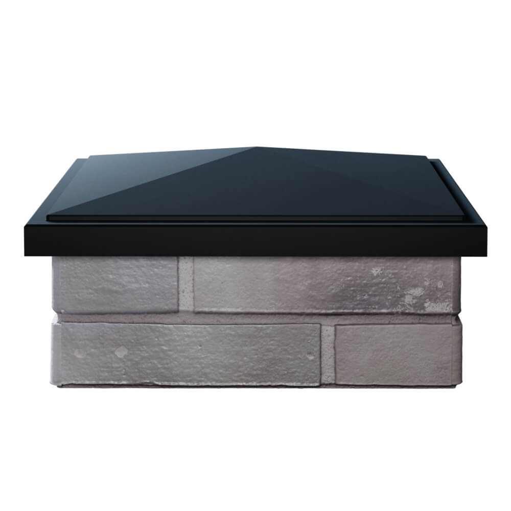 Колпак Zking БонаМоно Черный на столб 1.5х1.5 кирпича (385х385, 400х400мм) Чита фото