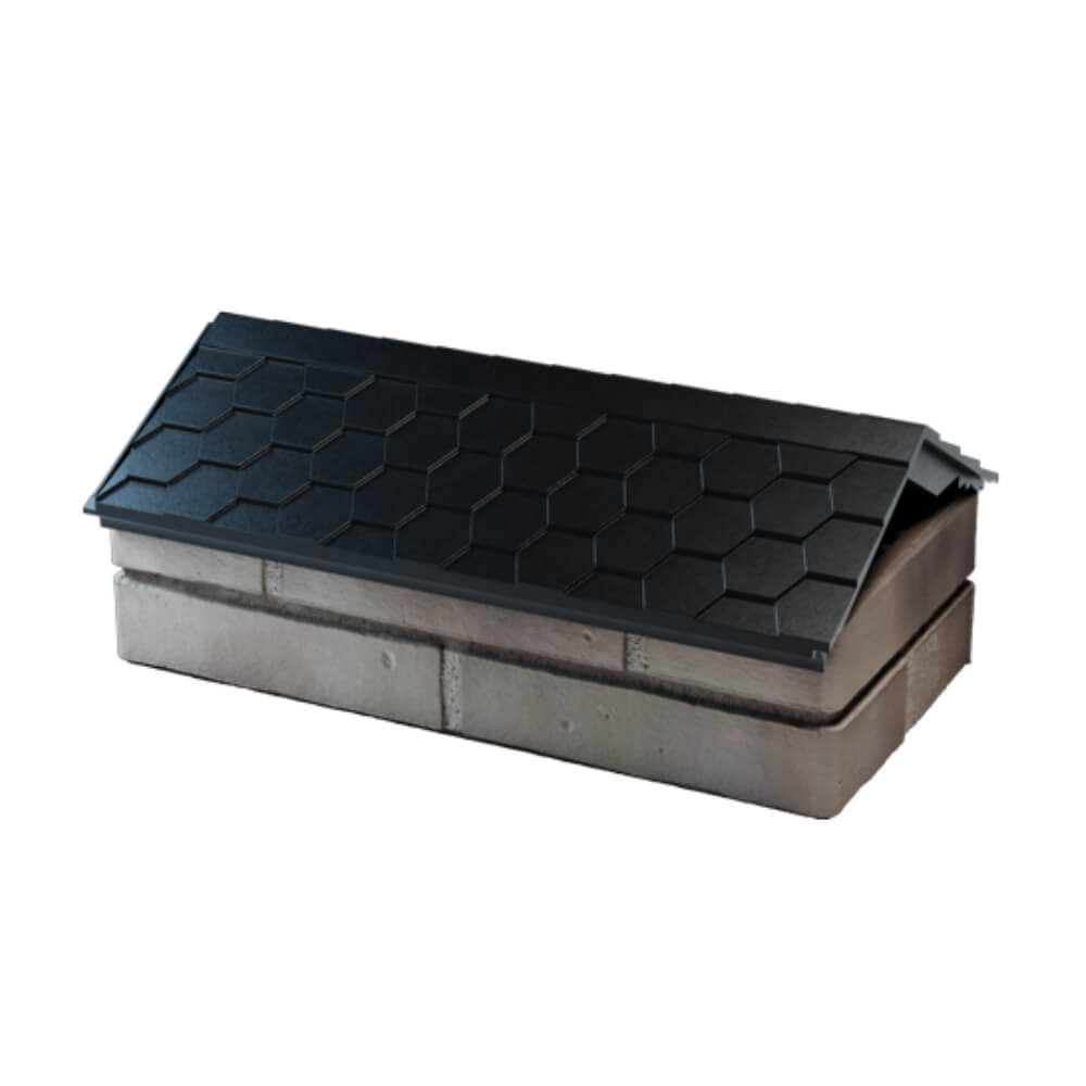 Парапет Zking Эверест Черный с посадкой на 1 кирпич (200/225/255мм) в Чите фото