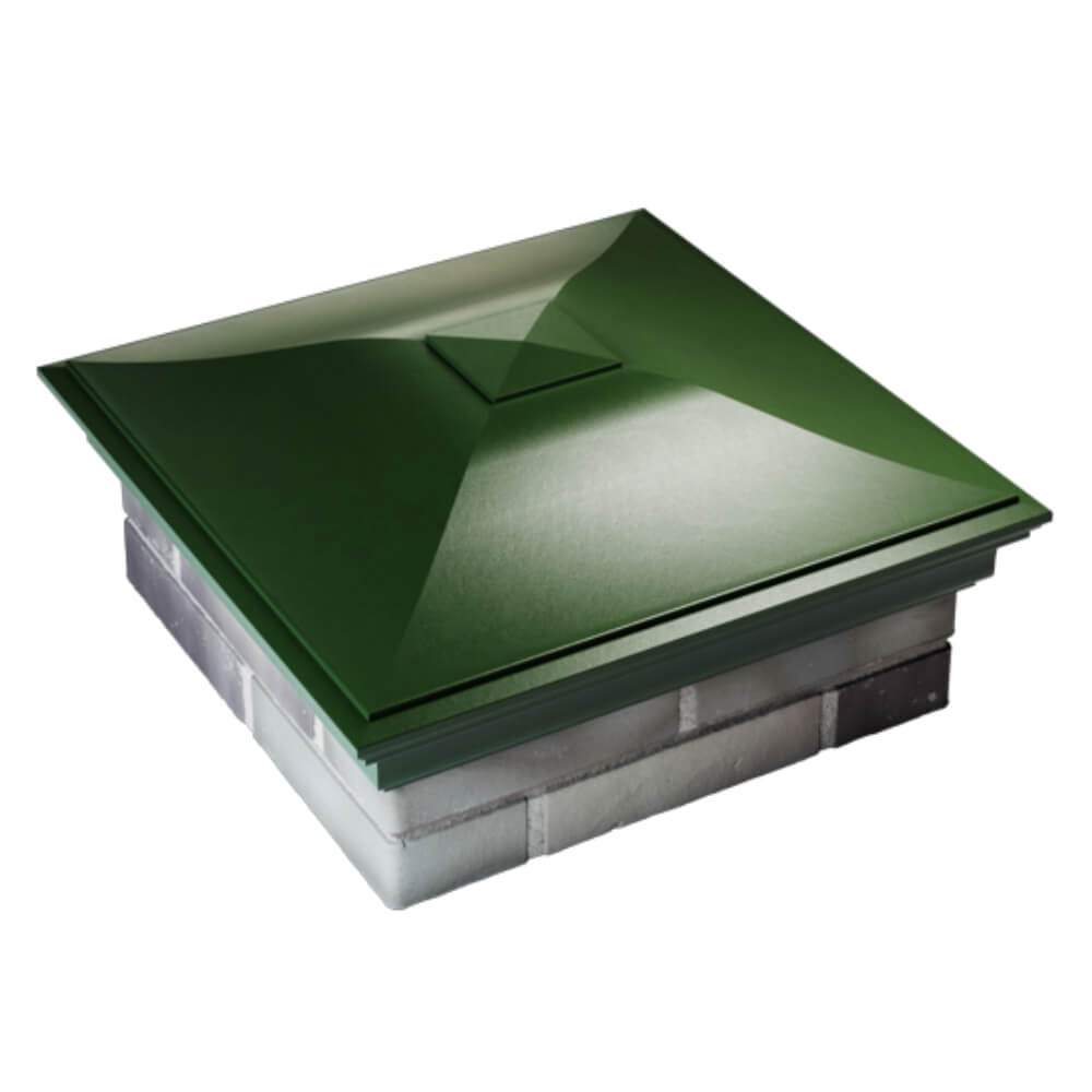 Колпак Zking Монблан Зеленый на столб 2х2 кирпича (515х515мм) Чита фото