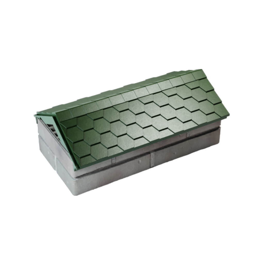 Парапет Zking Эверест Зеленый с посадкой на 1 кирпич (200/225/255мм) в Чите фото