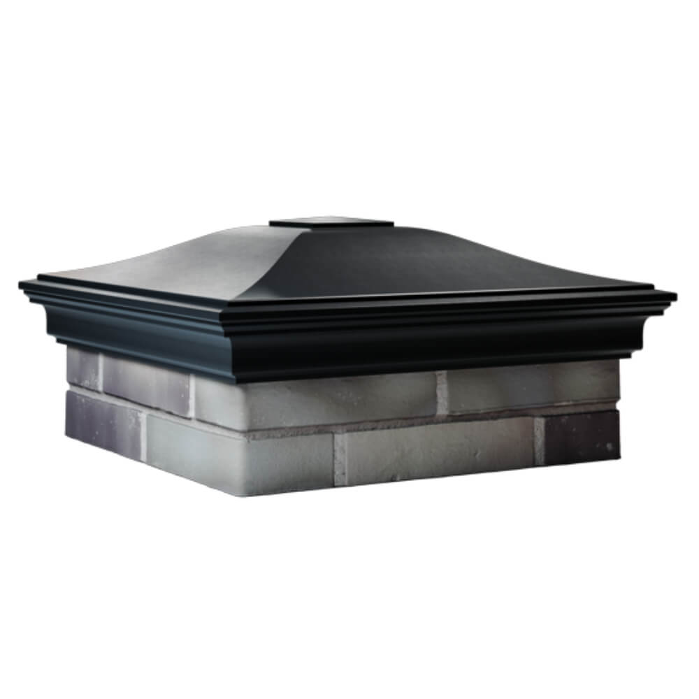 Колпак Zking Монблан Черный на столб 2х2 кирпича (515х515мм) в Чите фото