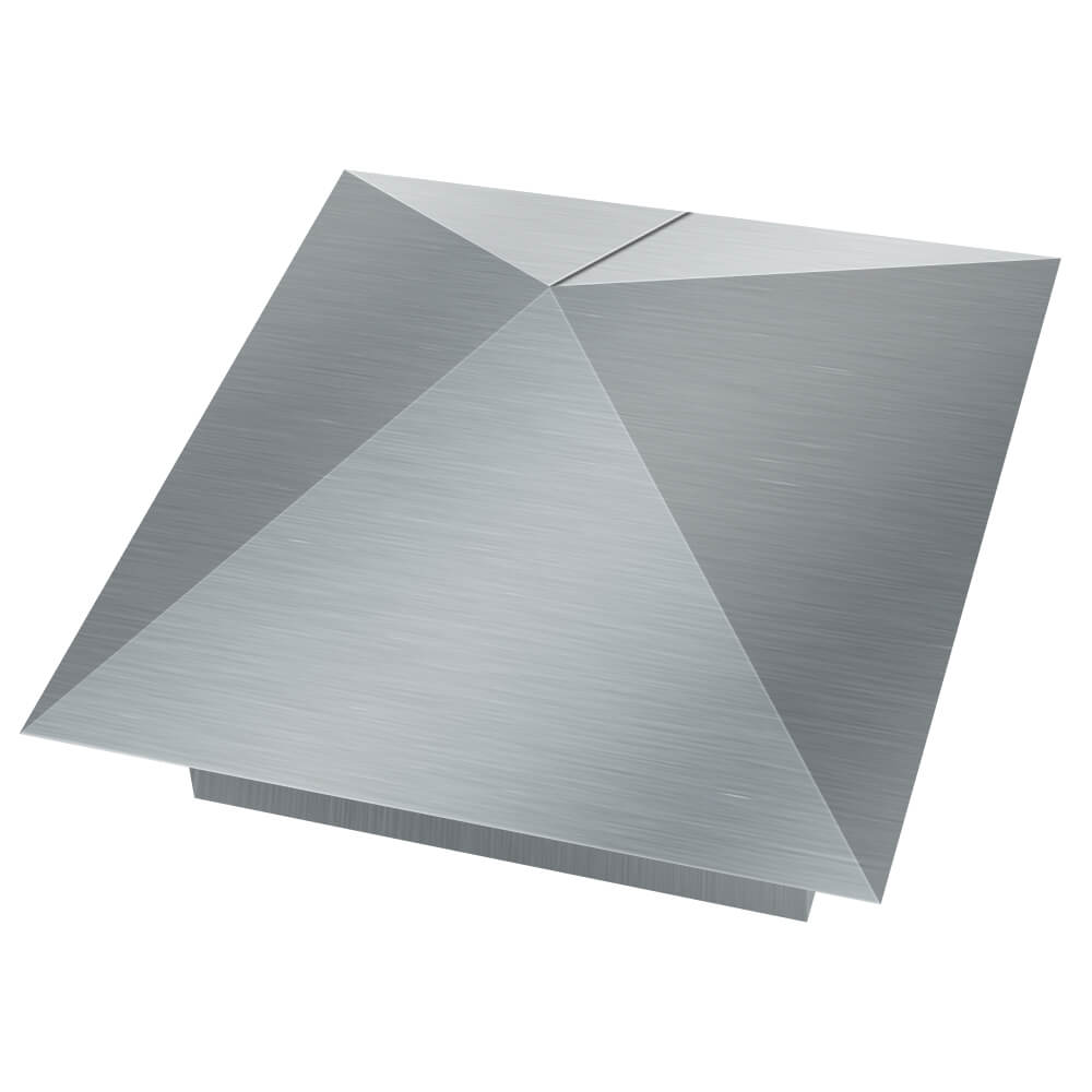 Колпак металлический 380х380мм оцинкованный заборный Чита фото