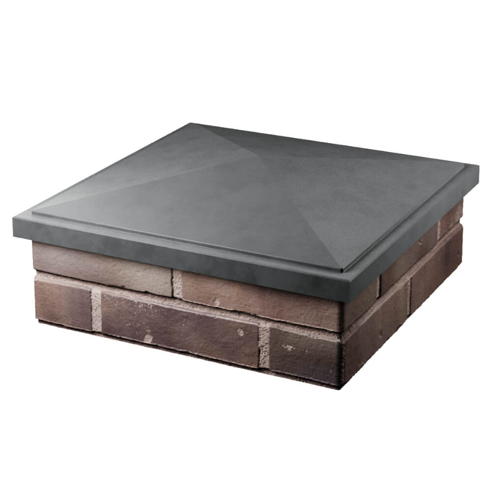 Колпак Zking БонаМоно Серый на столб 2х2 кирпича (515х515, 530х530мм) в Чите фото