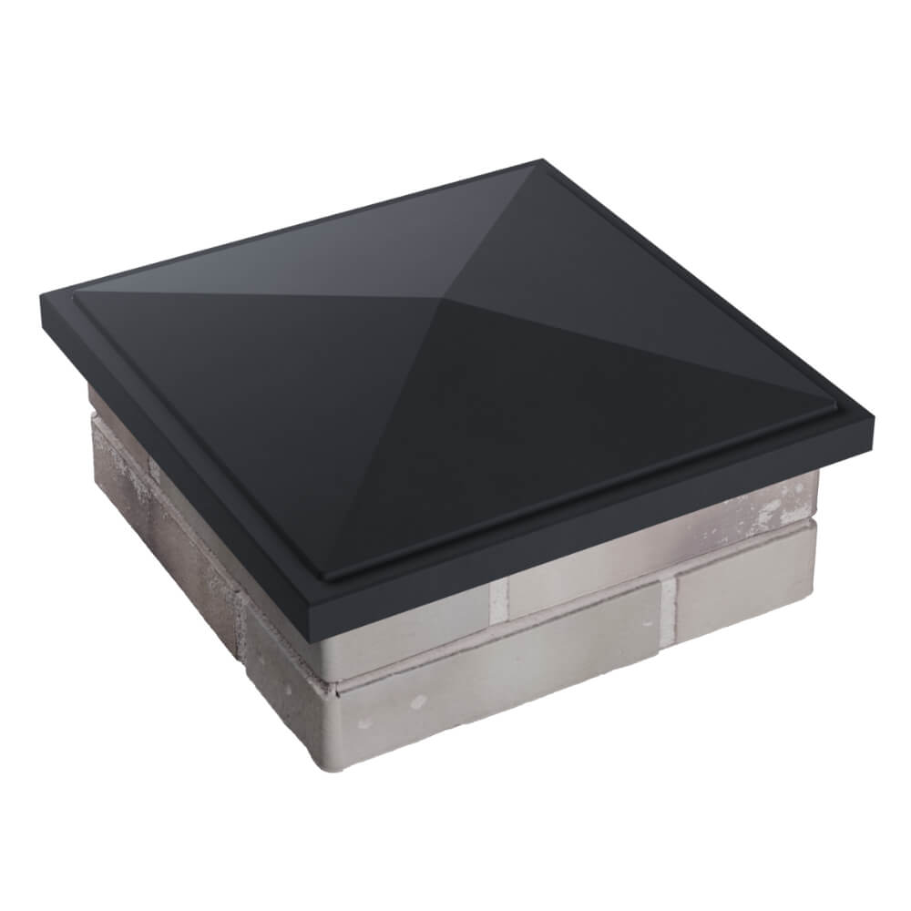 Колпак Zking БонаМоно Серый на столб 1.5х1.5 кирпича (385х385, 400х400мм) в Чите фото