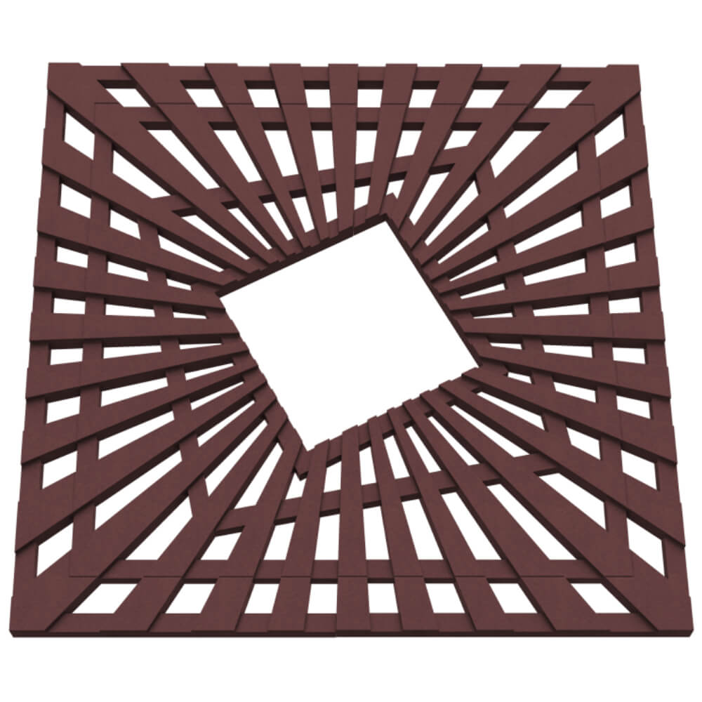 Приствольная решетка для дерева ZKING ATMOSPHERE 1.2х1.2м Коричневая в Чите фото