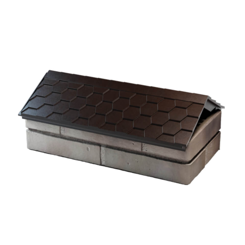 Парапет Zking Эверест Коричневый с посадкой на 1 кирпич (200/225/255мм) в Чите фото