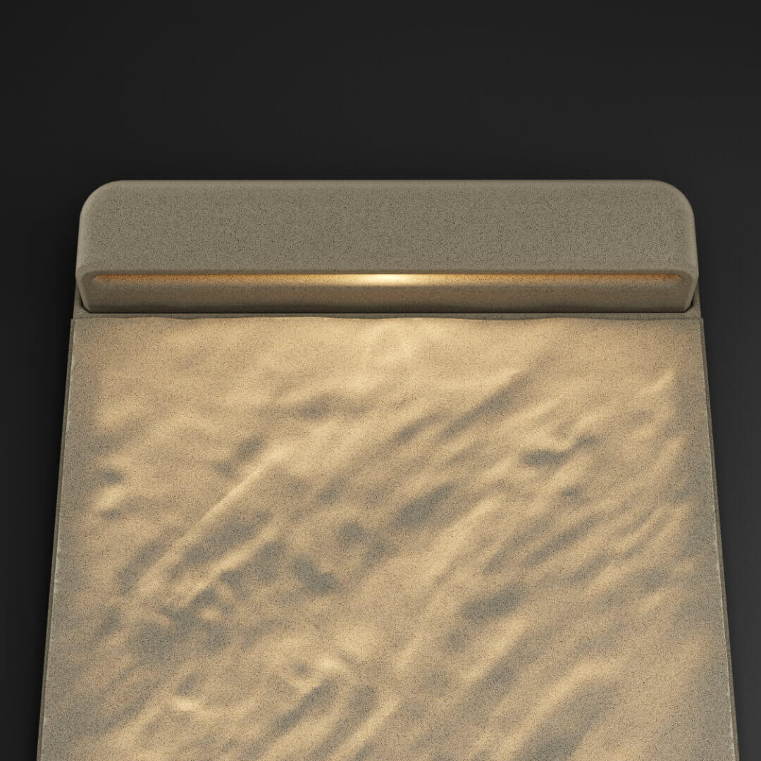 LED Светильник для шаговой плиты STONE Светлая Галька 330х75х98мм в Чите фото