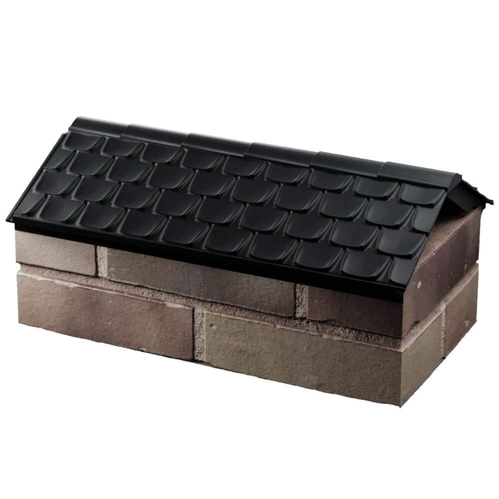 Парапет Zking Эльбрус Черный с посадкой на 1 кирпич (255мм) в Чите фото