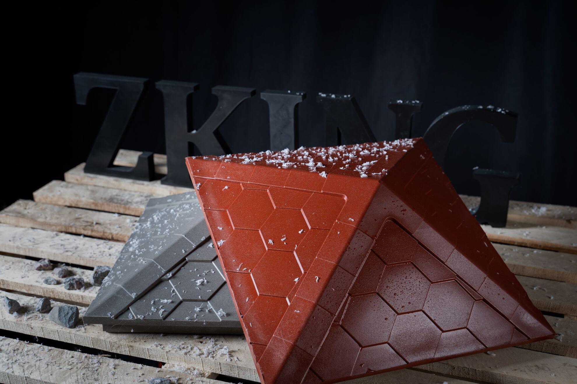 Колпак Zking Эверест Красный на столб 1.5х1.5 кирпича (390х390мм) в Чите фото