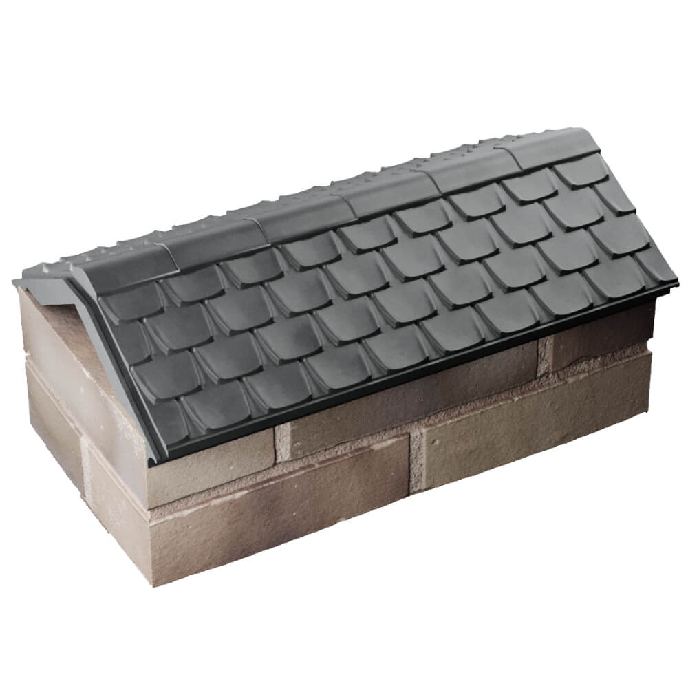 Парапет Zking Эльбрус Серый с посадкой на 1 кирпич (255мм) в Чите фото