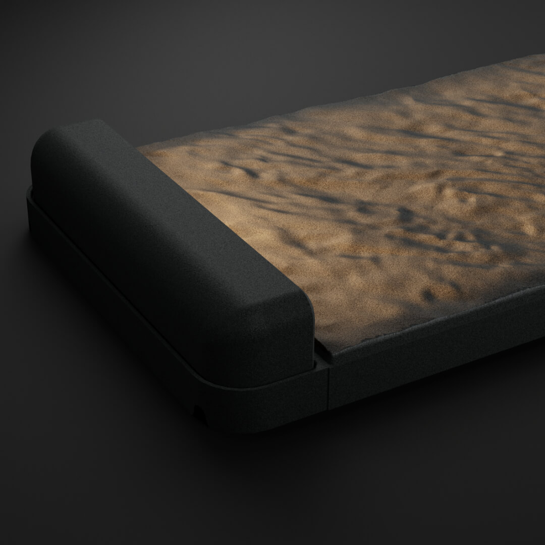 LED Светильник для шаговой плиты STONE Графитовый Серый 330х75х98мм в Чите фото