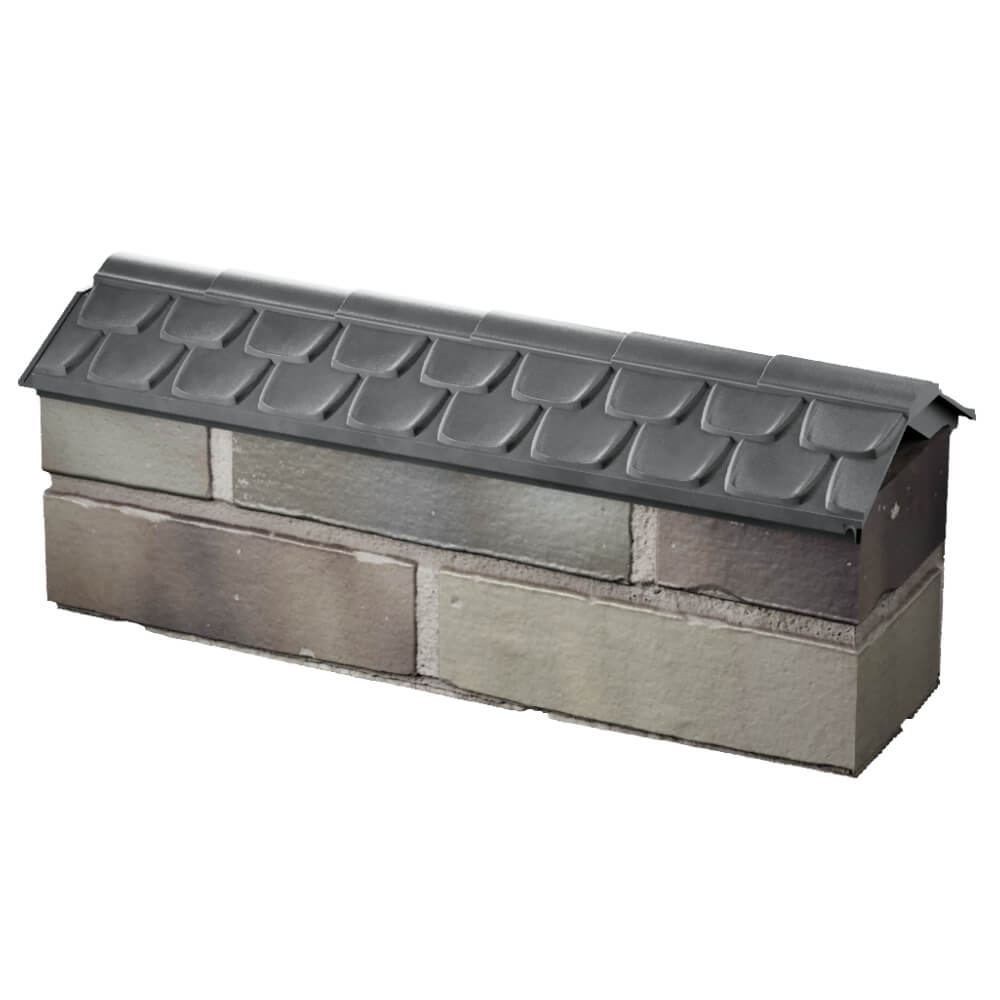 Парапет Zking Эльбрус Серый с посадкой на 0.5 кирпича (130мм) в Чите фото