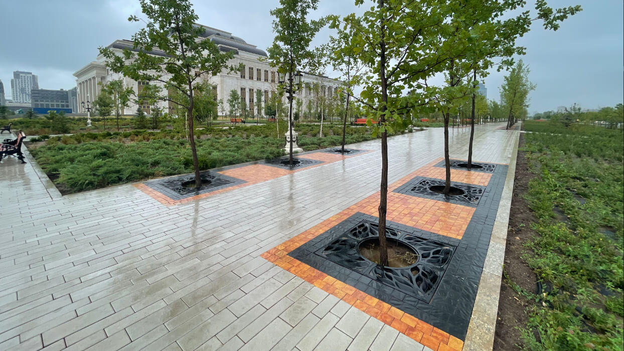 Приствольная решетка для дерева ZKING CRUST 1.2х1.2м Черная в Чите фото