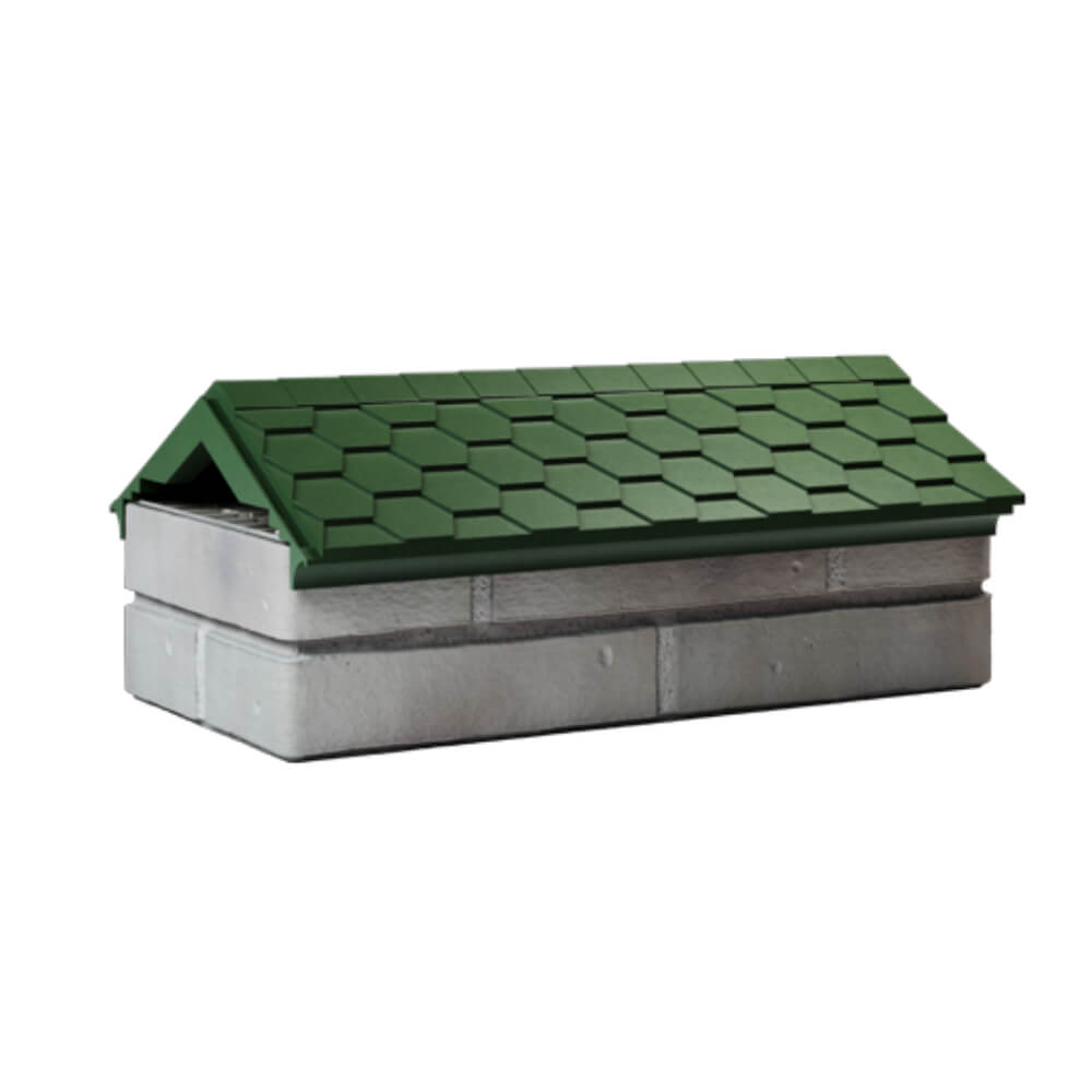 Парапет Zking Эверест Зеленый с посадкой на 1 кирпич (200/225/255мм) Чита фото