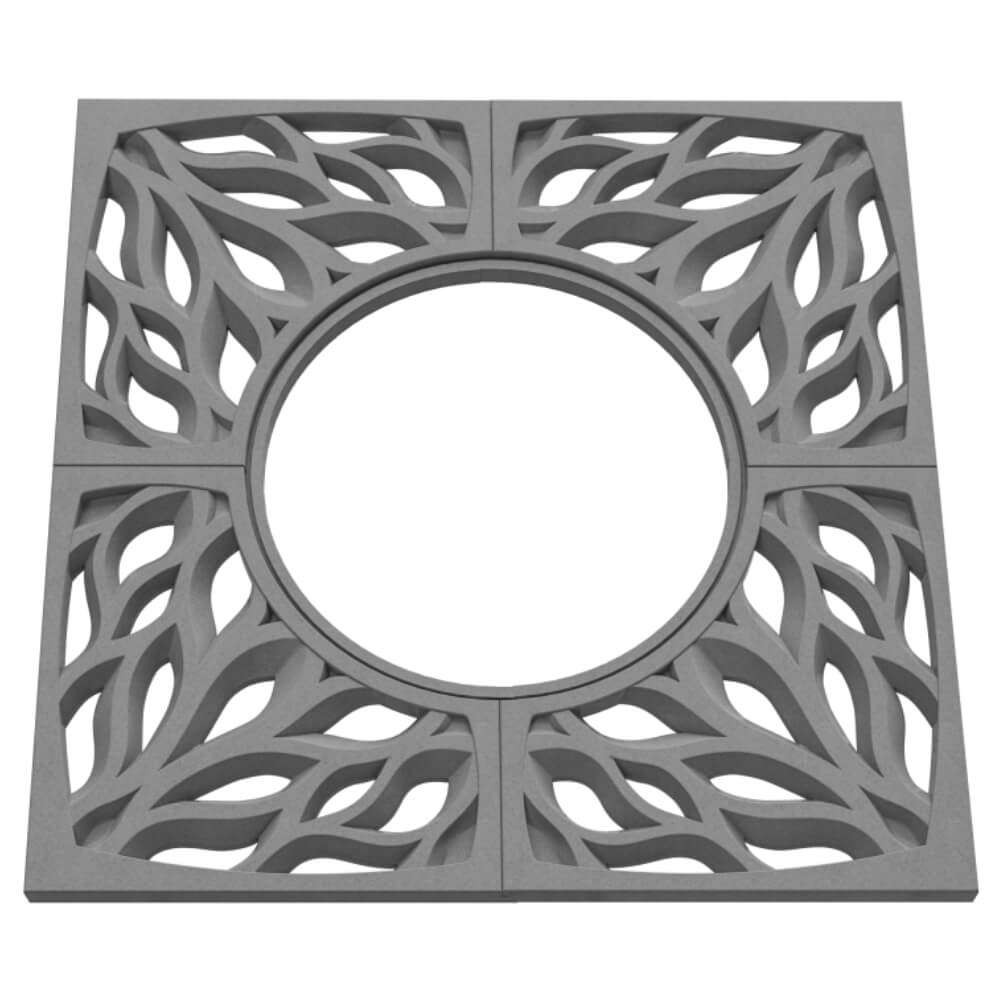 Приствольная решетка для дерева ZKING CRUST 1.2х1.2м Серая в Чите фото