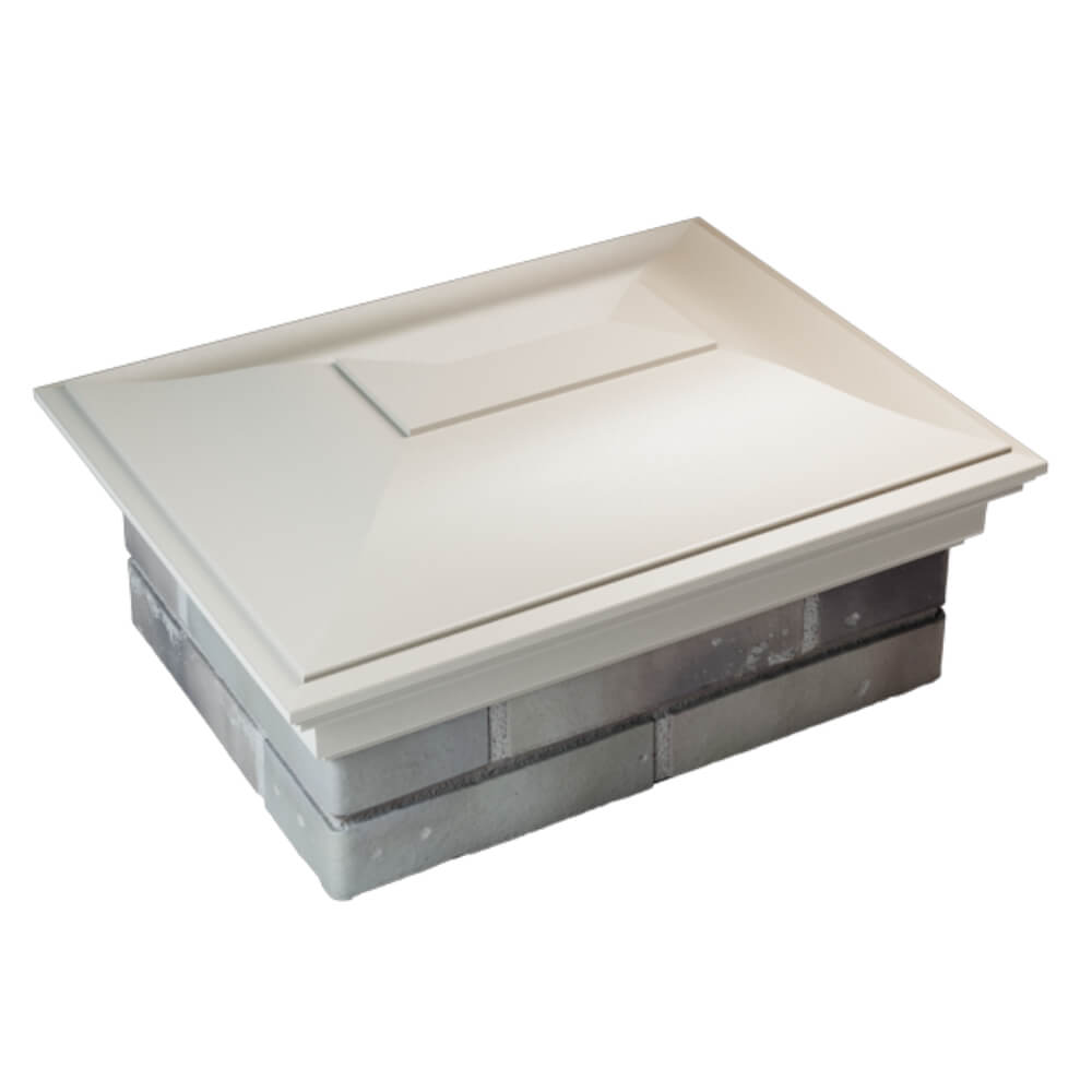 Колпак Zking Монблан Бежевый на столб 2х1.5 кирпича (515х385мм) Чита фото