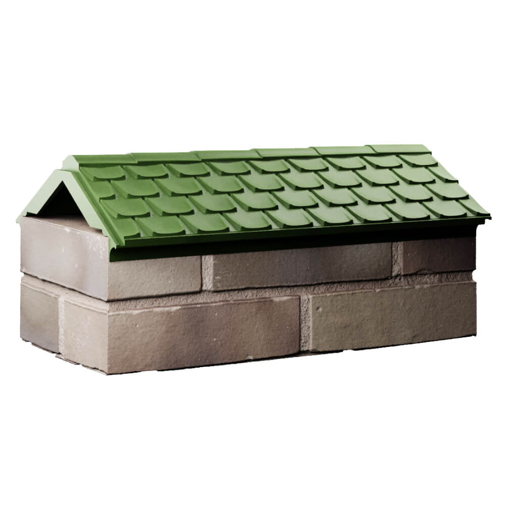 Парапет Zking Эльбрус Зеленый с посадкой на 1 кирпич (255мм) Чита фото