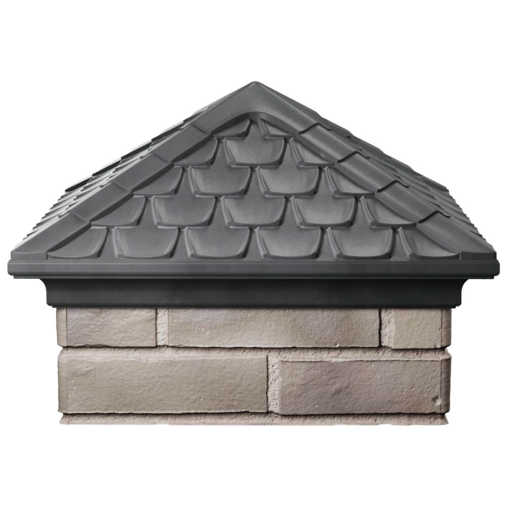 Колпак Zking Эльбрус Серый на столб 1.5х1.5 кирпича (385х385мм) Чита фото