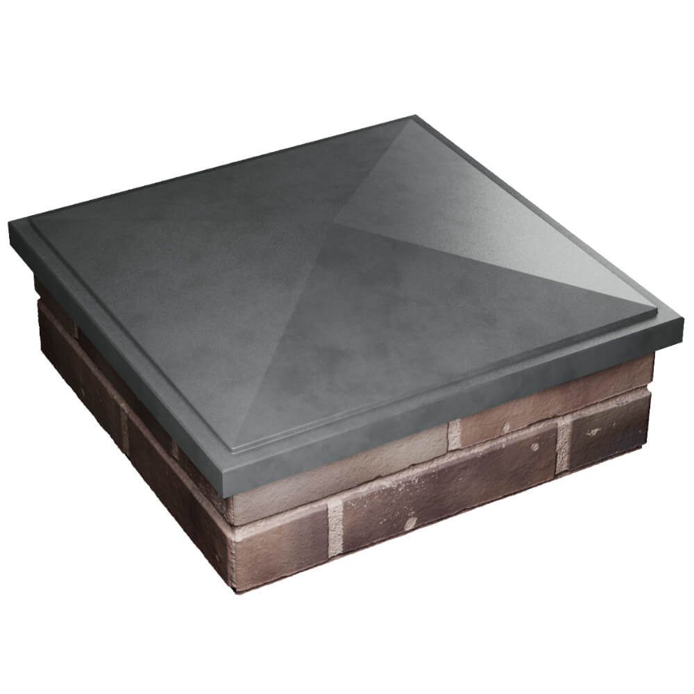 Колпак Zking БонаМоно Серый на столб 2х2 кирпича (515х515, 530х530мм) в Чите фото