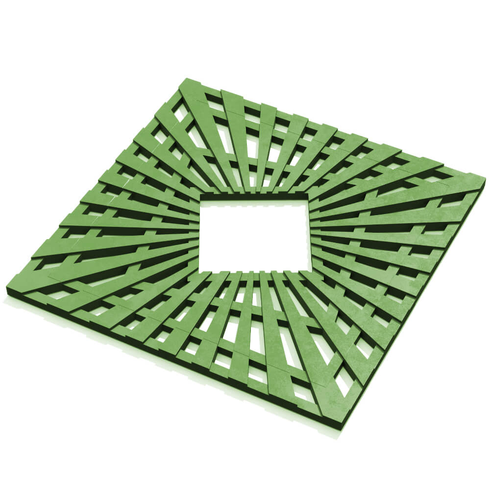 Приствольная решетка для дерева ZKING ATMOSPHERE 1.2х1.2м Зеленая в Чите фото