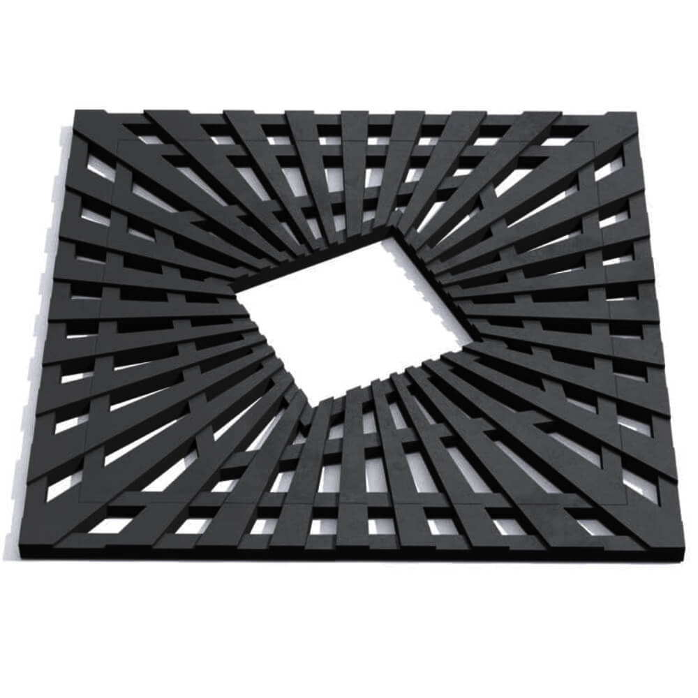 Приствольная решетка для дерева ZKING ATMOSPHERE 1.2х1.2м Черная Чита фото