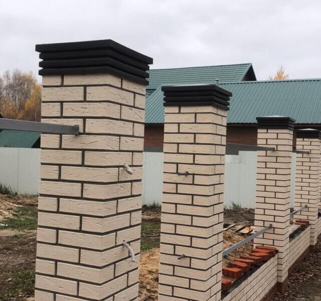 Колпак Zking Бона ХайТек Коричневый на столб 1.5х1.5 кирпича (385х385мм) в Чите фото