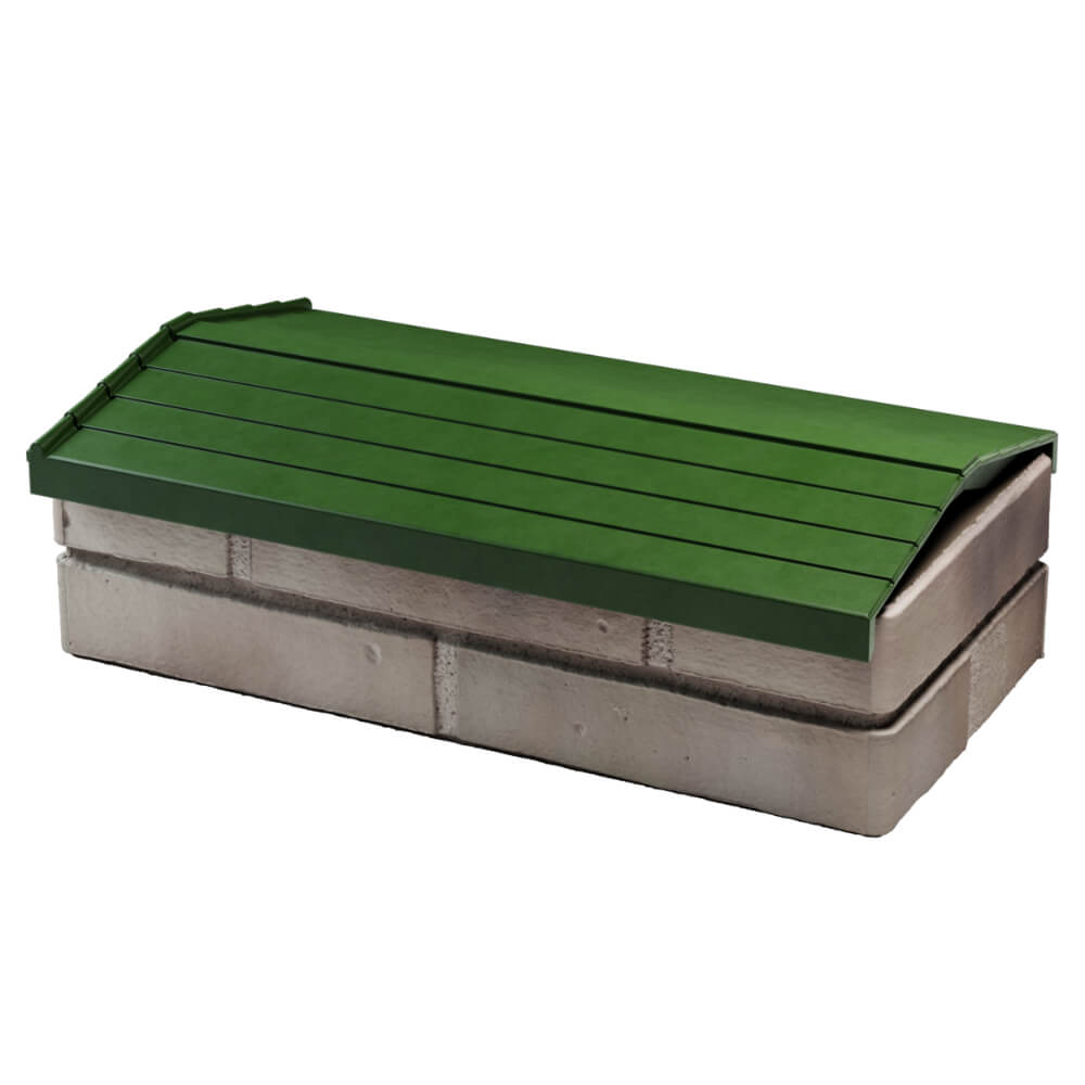 Парапет Zking Бона ХайТек Зеленый с посадкой на 1 кирпич (200/225/255мм) в Чите фото