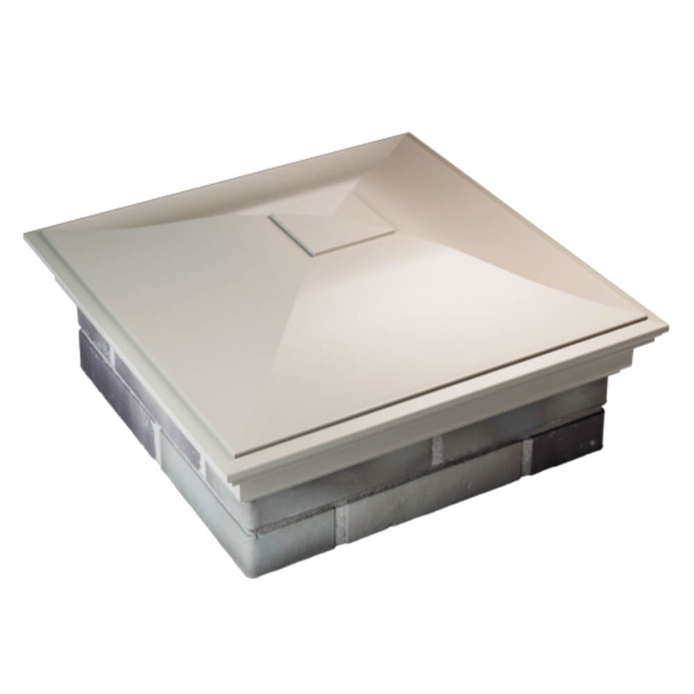 Колпак Zking Монблан Бежевый на столб 2х2 кирпича (515х515мм) Чита фото