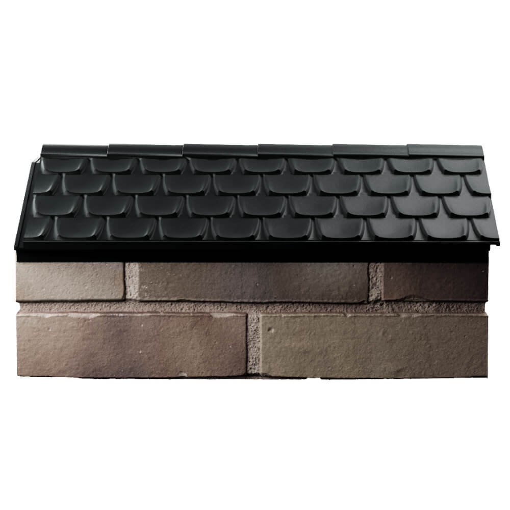 Парапет Zking Эльбрус Черный с посадкой на 1 кирпич (255мм) в Чите фото