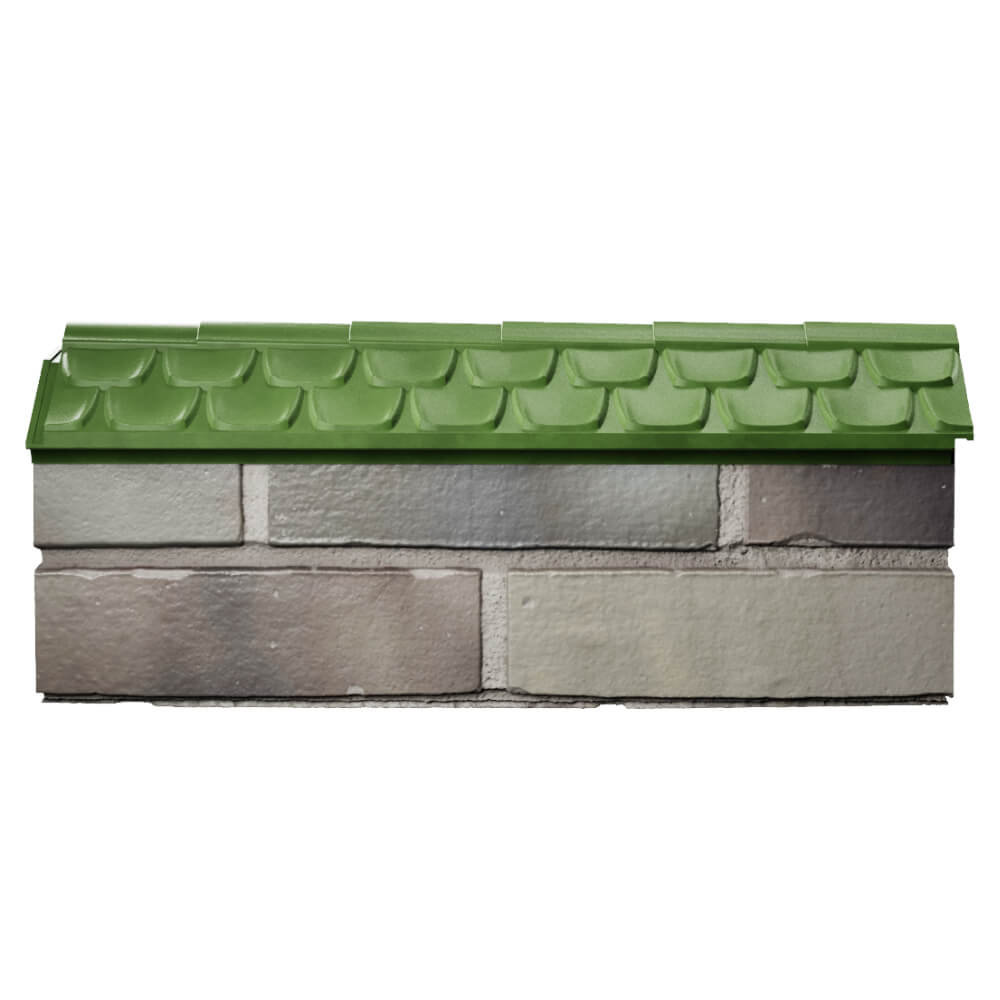 Парапет Zking Эльбрус Зеленый с посадкой на 0.5 кирпича (130мм) в Чите фото