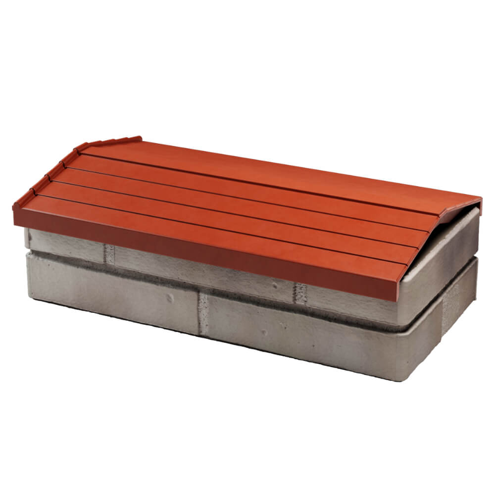 Парапет Zking Бона ХайТек Красный с посадкой на 1 кирпич (200/225/255мм) в Чите фото