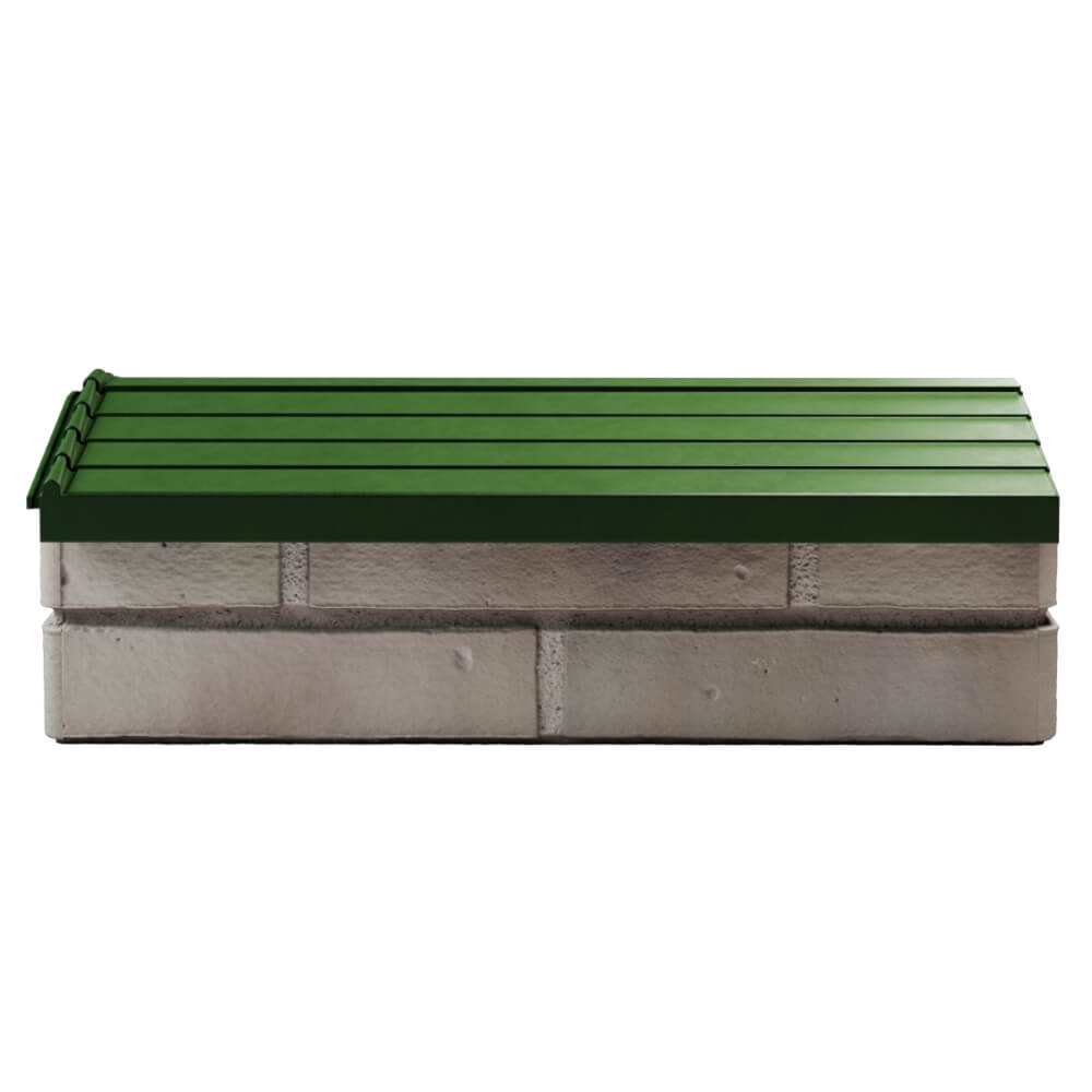 Парапет Zking Бона ХайТек Зеленый с посадкой на 1 кирпич (200/225/255мм) в Чите фото