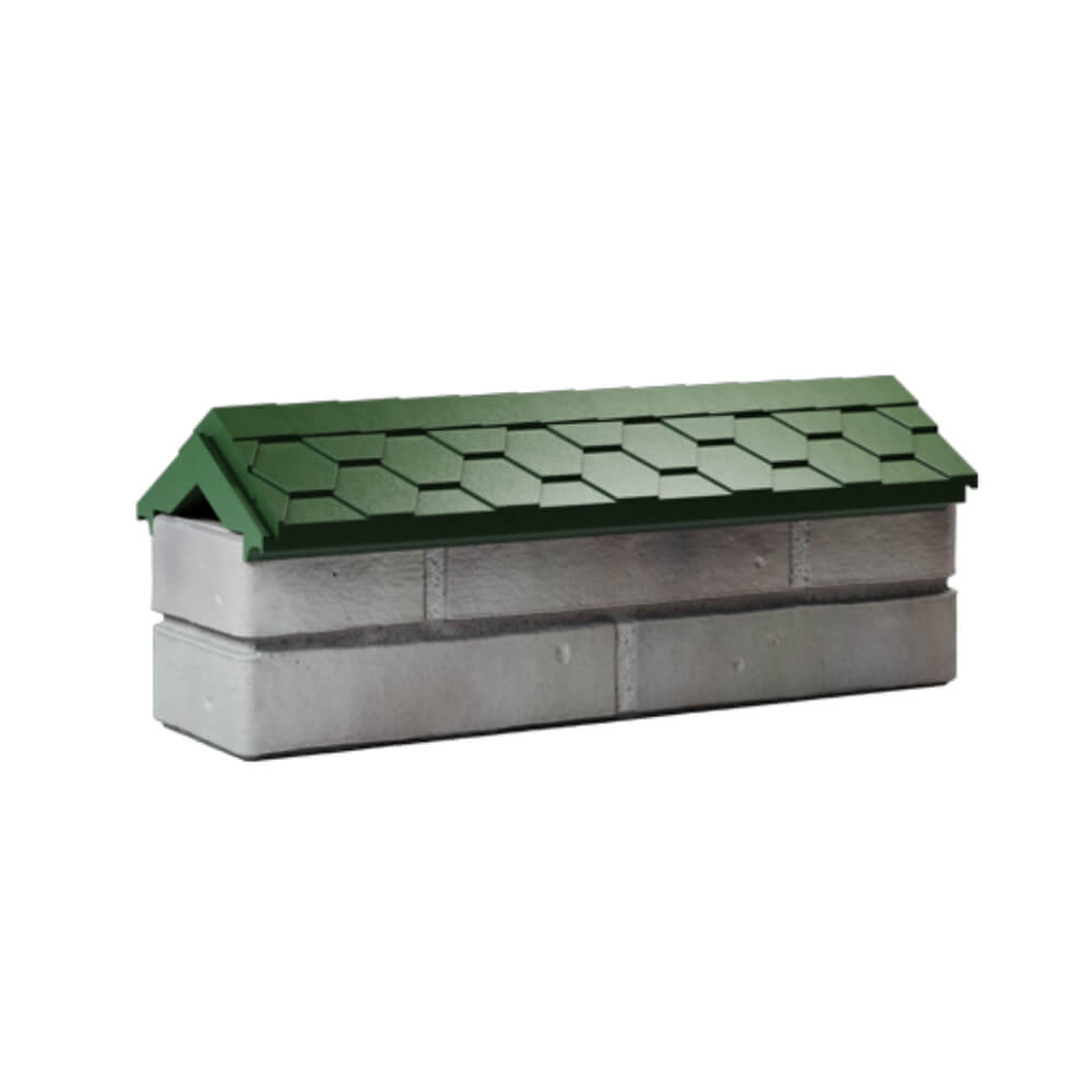 Парапет Zking Эверест Зеленый с посадкой на 0.5 кирпича (130мм) Чита фото