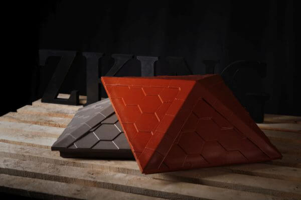 Колпак Zking Эверест Красный на столб 1.5х1.5 кирпича (390х390мм) в Чите фото