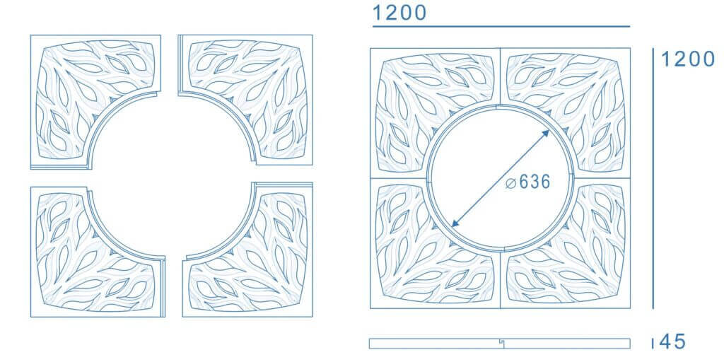 Приствольная решетка для дерева ZKING CRUST 1.2х1.2м Черная в Чите фото