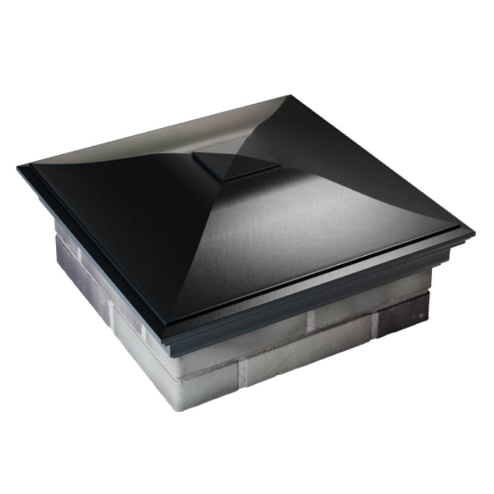 Колпак Zking Монблан Черный на столб 2х2 кирпича (515х515мм) Чита фото